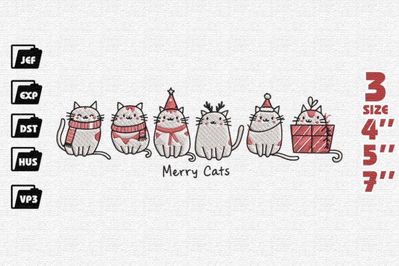 Meowy Christmas Embroidery Design Review