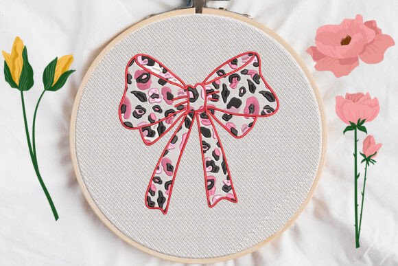 Pink Bow Embroidery: A Craft Fair Designer Review
