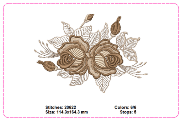 Review: Brown Rose Embroidery Designs